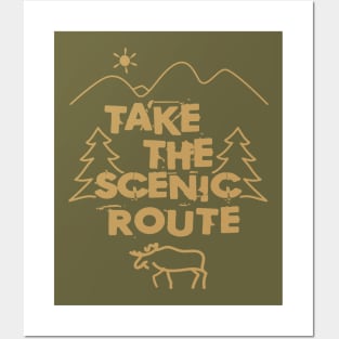 Take the Scenic Route Posters and Art